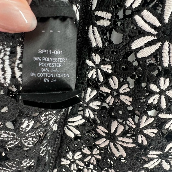 Self-Portrait Antoinette Guipure Mixed Floral Lace Sheer Top Romantic Blouse - Picture 9 of 9